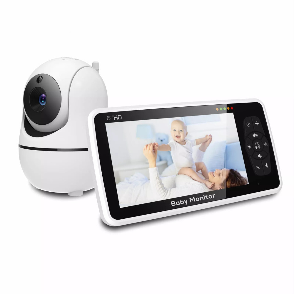 Baby Monitor Split Screen - Monitor bayi Video 5 inci baru