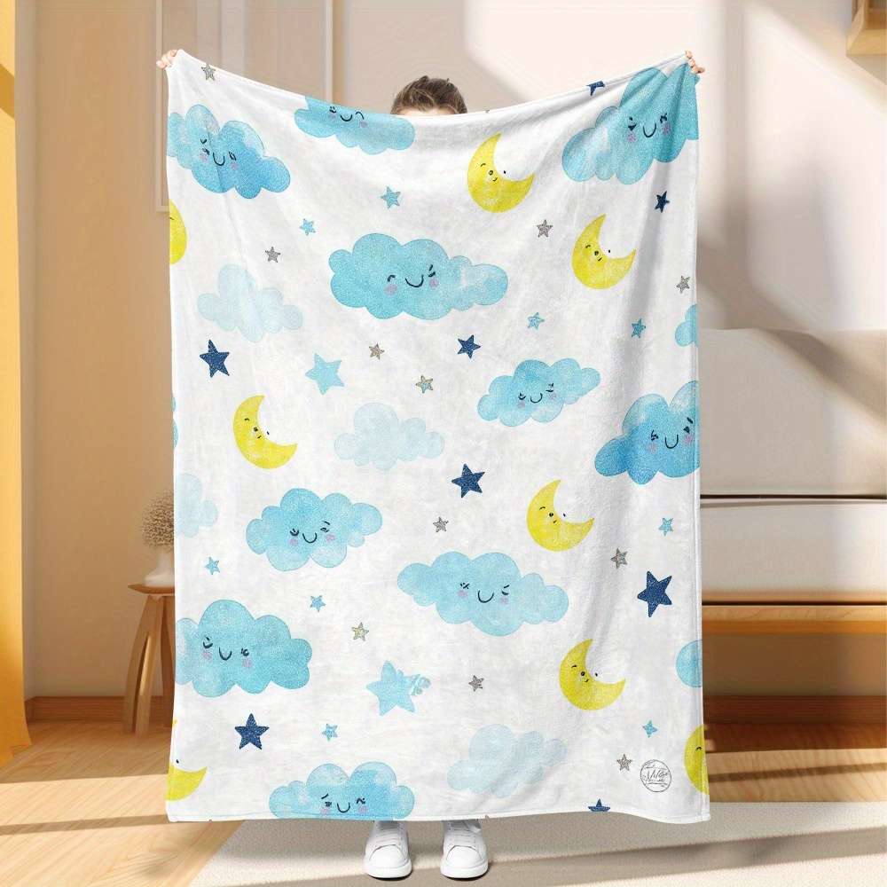 Baby Nursery Bedding - Selimut Lucu Motif Awan Bulan Bintang