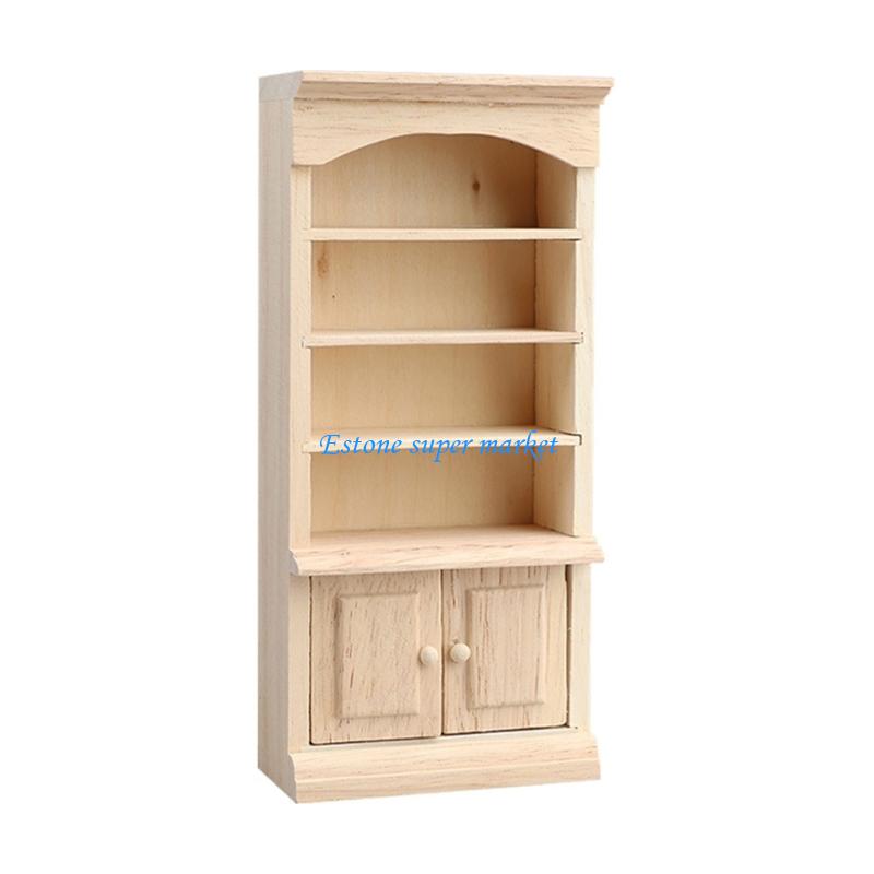 Baby Nursery Bookcase - 090B Lemari Pajangan Miniatur Kayu Alami