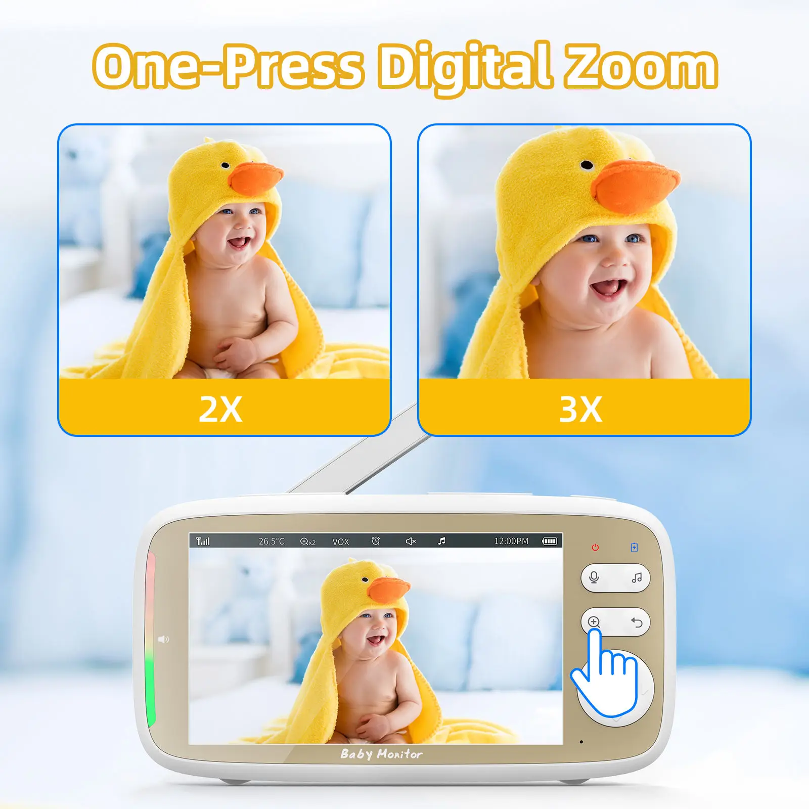 VB803 PRO Monitor Bayi dengan  - Baby Monitor Split Screen ulasan dan harga