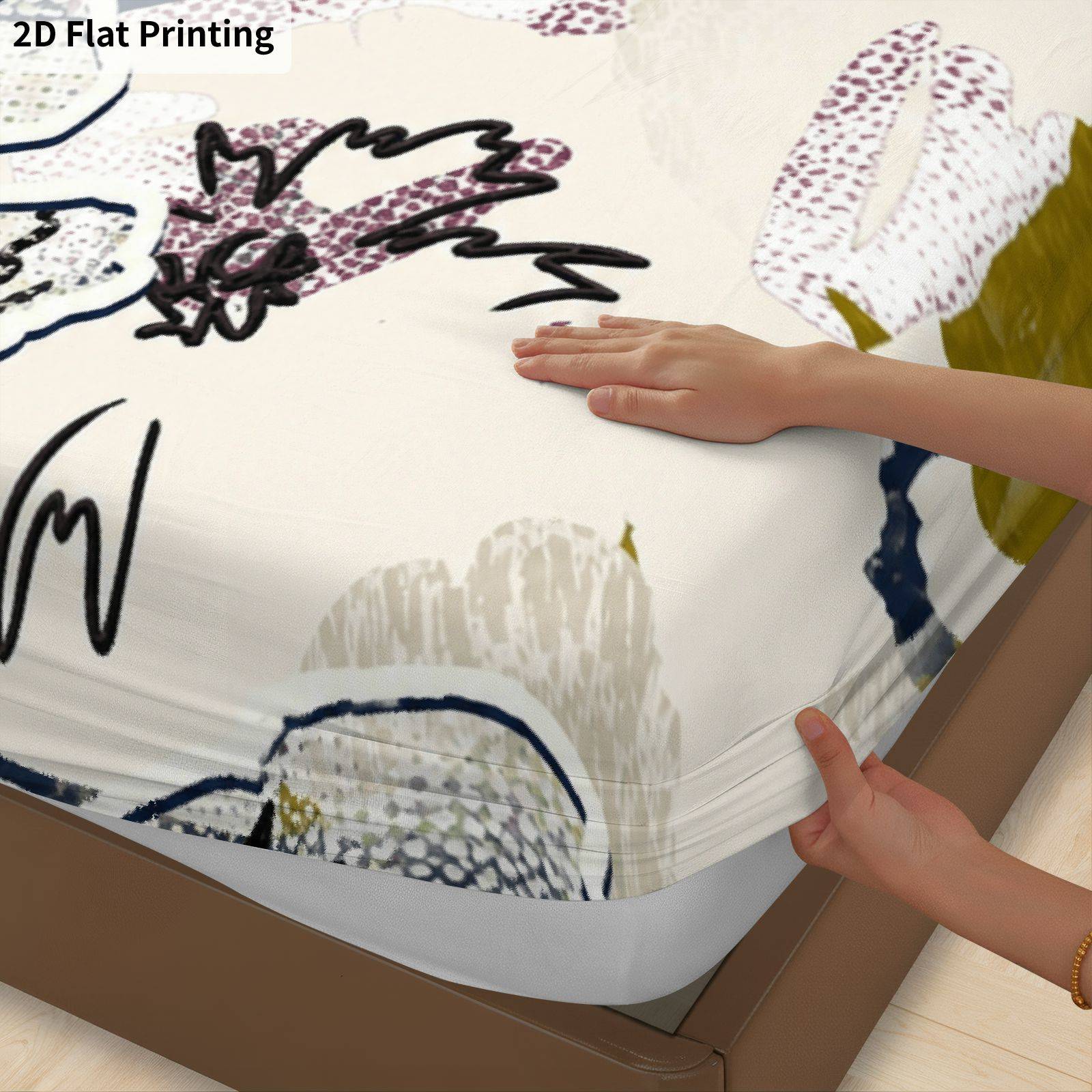 Sprei Set Lengkap Motif Daun B - Baby Nursery Bedding ulasan dan harga