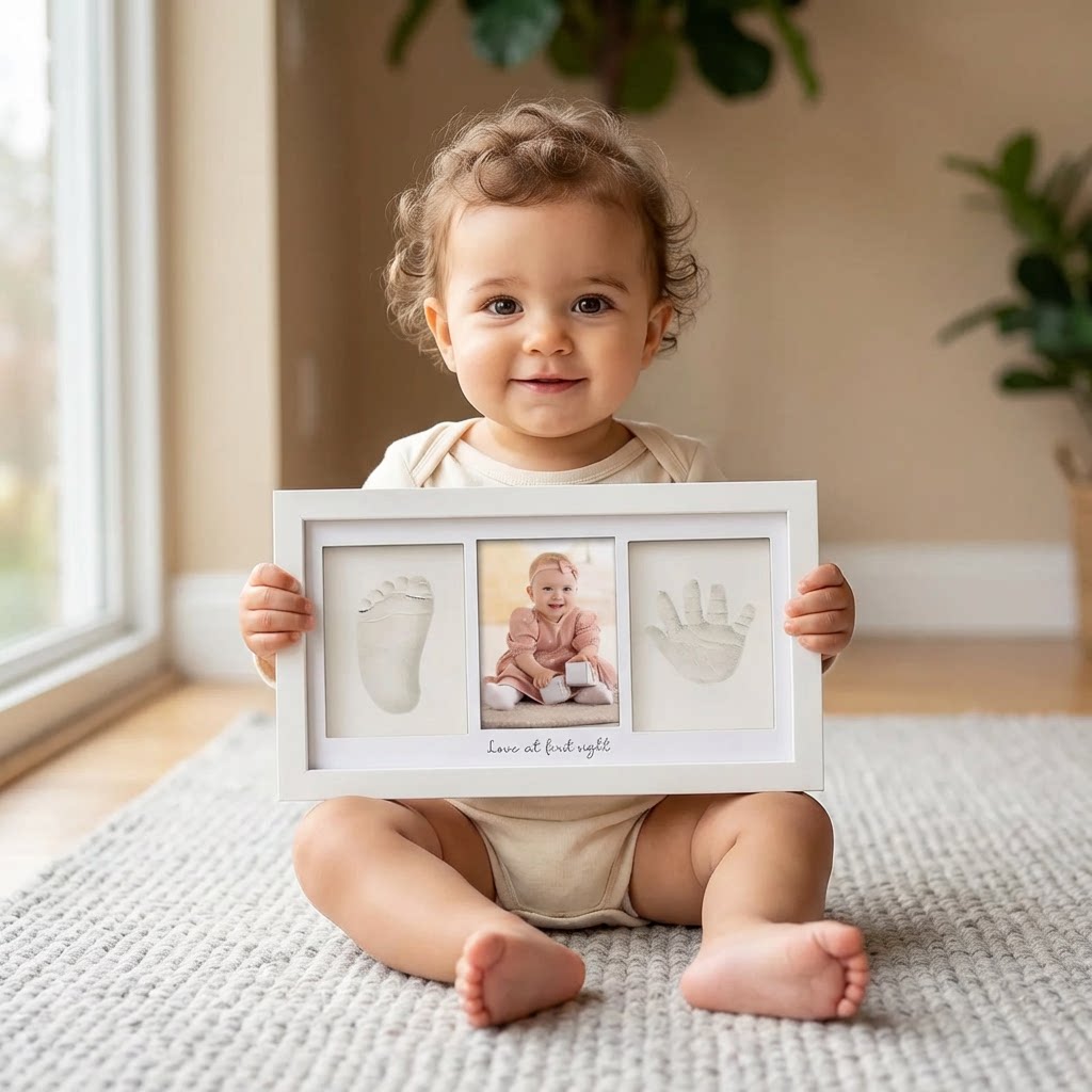 Kit Cetakan Tangan dan Kaki Ba - Baby Nursery Keepsake ulasan dan harga