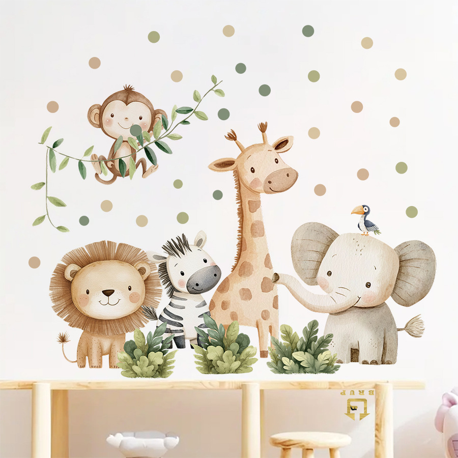Stiker Dinding Hewan Hutan Boh - Baby Nursery Elephant ulasan dan harga