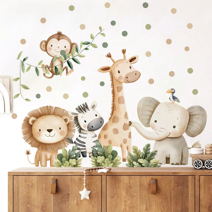 Stiker Dinding Hewan Hutan Boh - Baby Nursery Elephant ulasan dan harga
