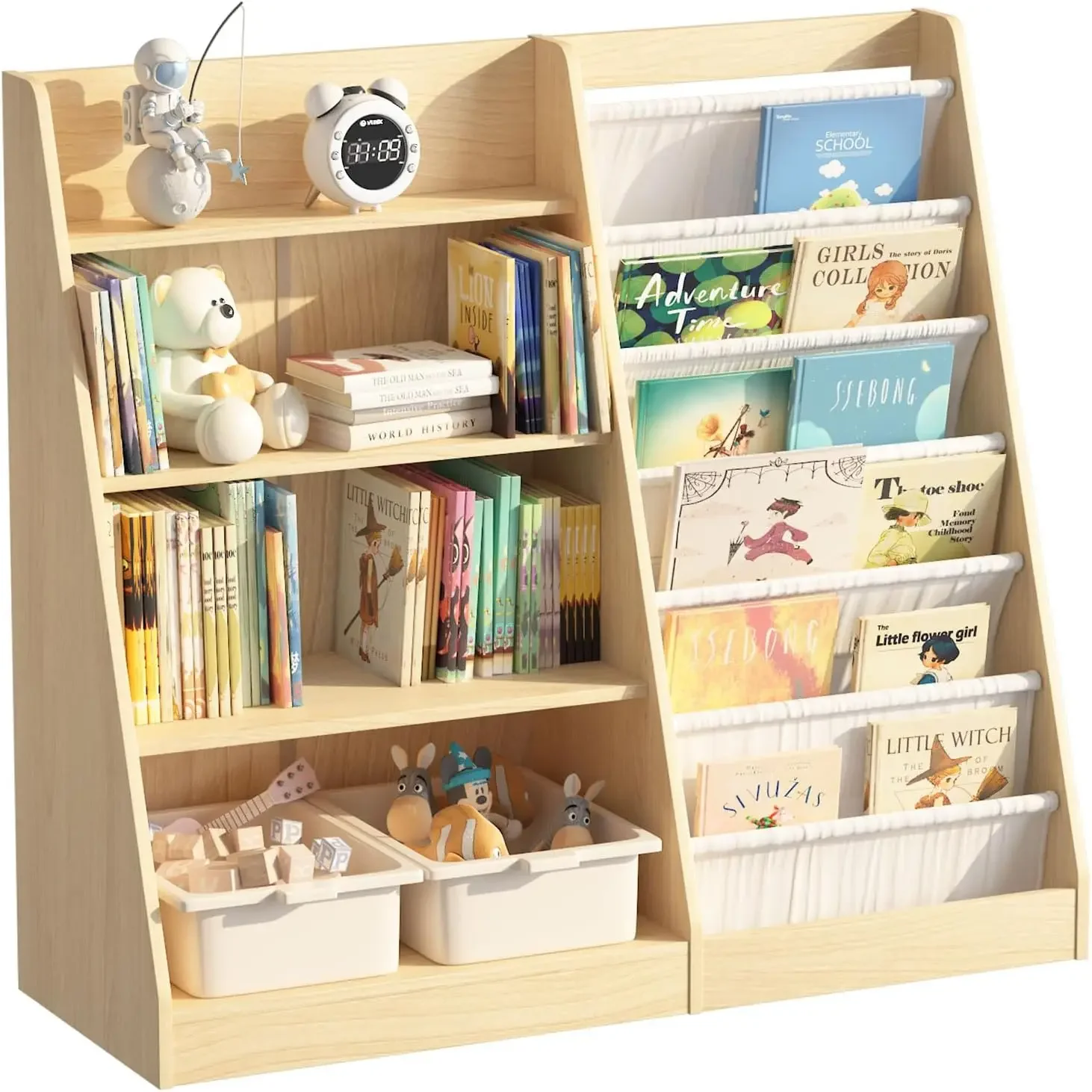 Rak Buku Anak 4 Tingkat, Rak B - Baby Nursery Bookcase ulasan dan harga