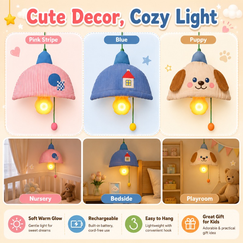 Lampu Malam Gantung Isi Ulang  - Baby Nursery Lampshade ulasan dan harga