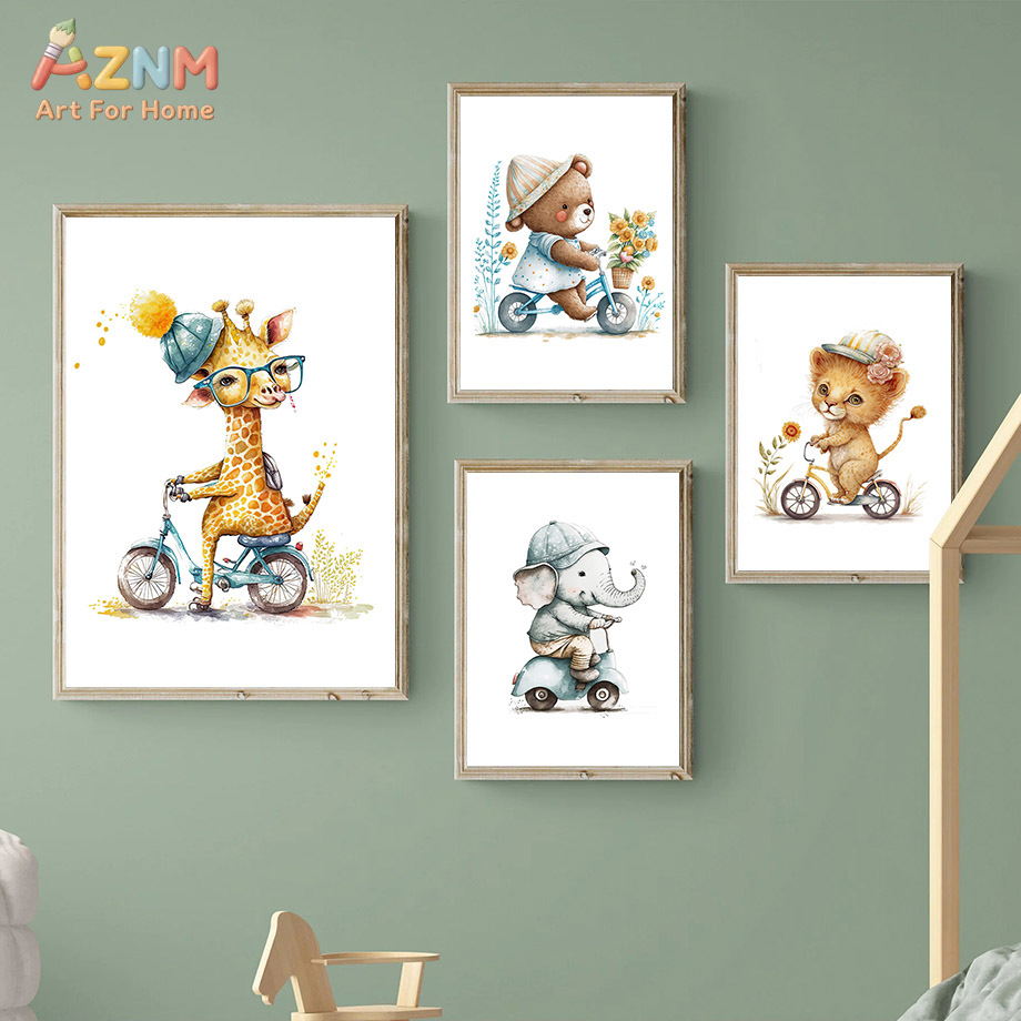 AZNM Cat Air Lucu Hewan Safari - Baby Nursery Elephant ulasan dan harga