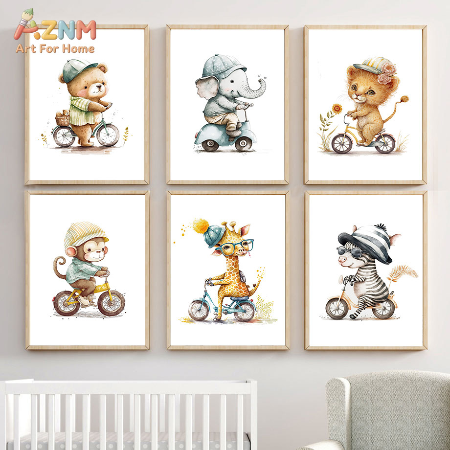 AZNM Cat Air Lucu Hewan Safari - Baby Nursery Elephant ulasan dan harga
