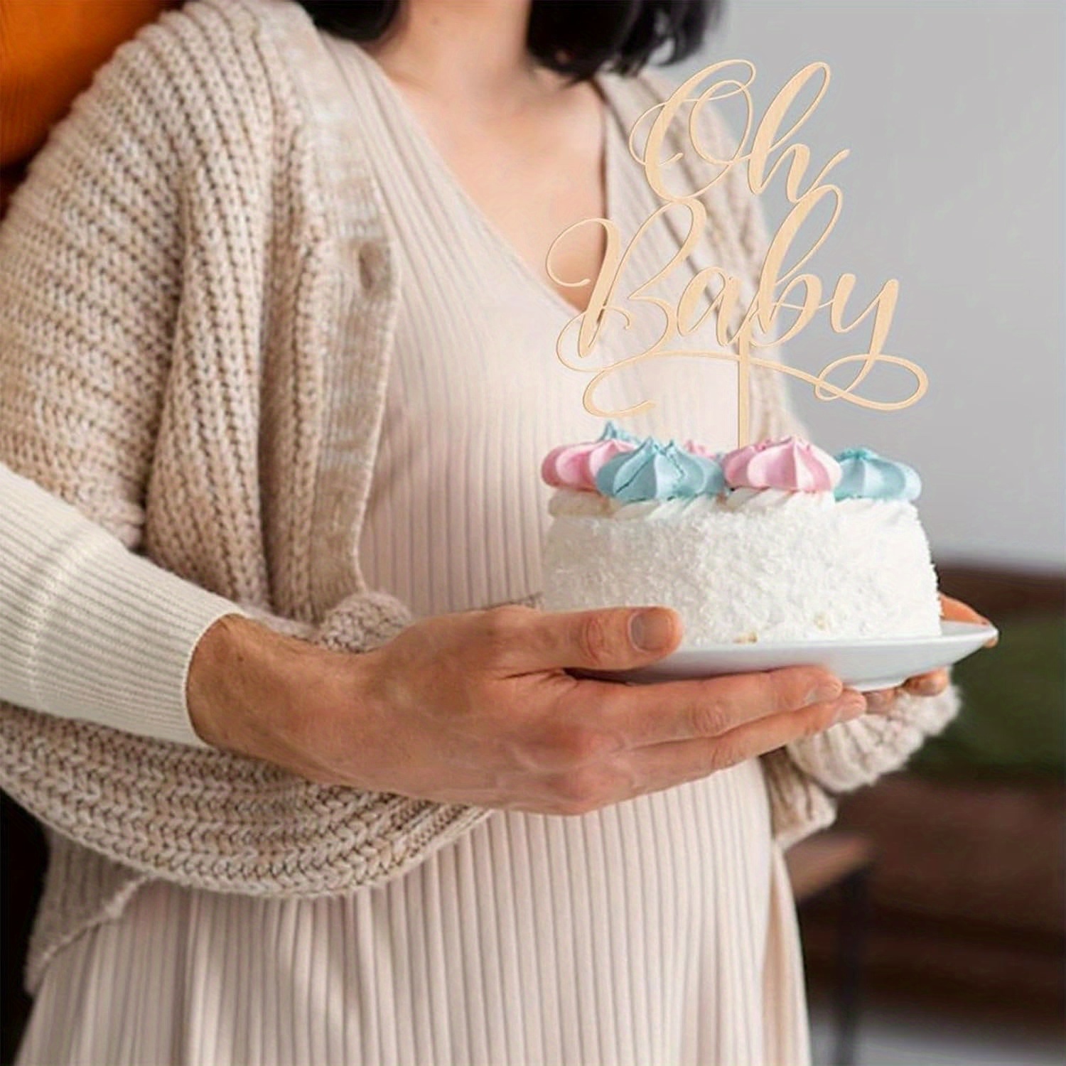 1 buah Hiasan Kue Kayu bertema - Baby Nursery Letters ulasan dan harga
