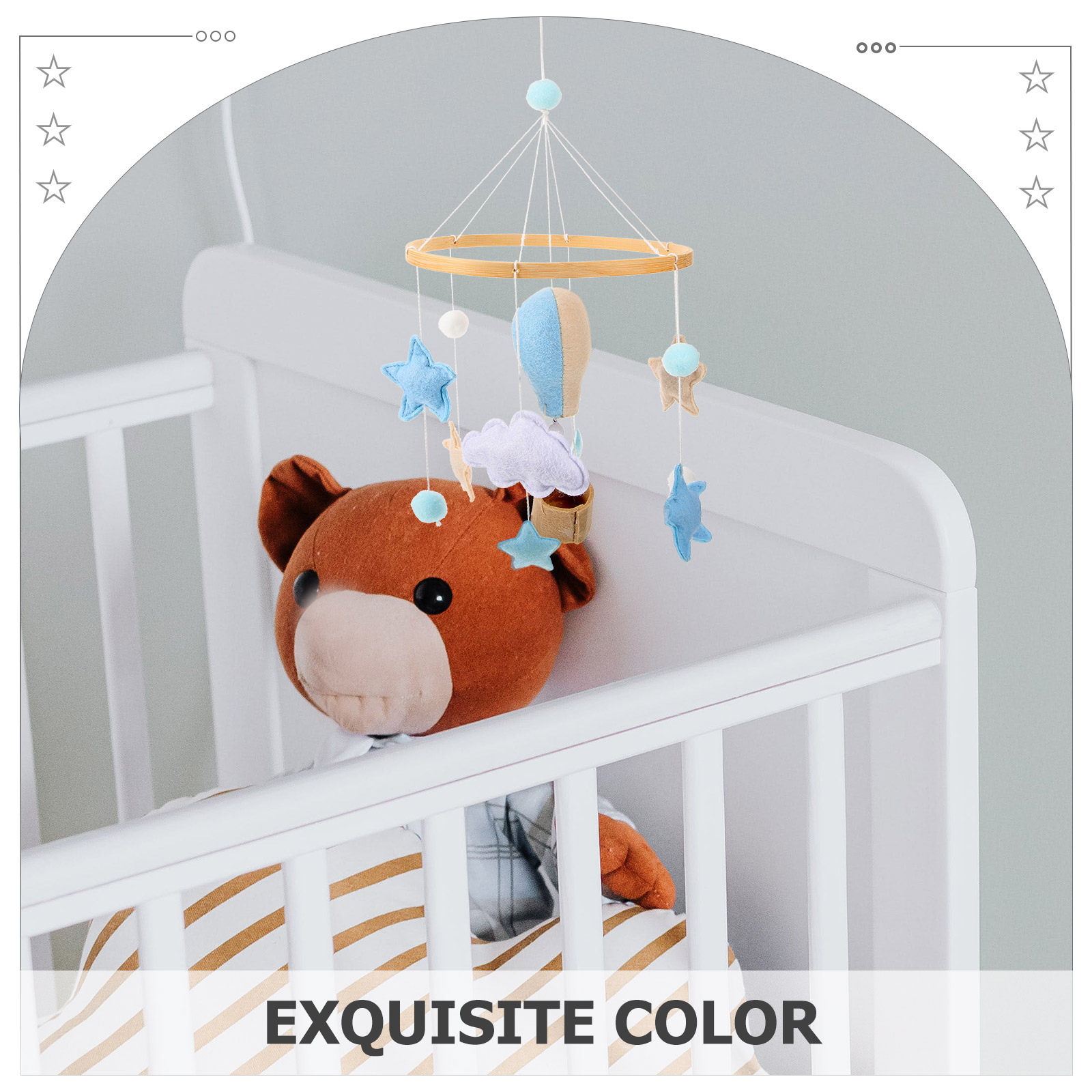 Hiasan Gantung Bola Felt Tema  - Baby Nursery Themes Girl ulasan dan harga