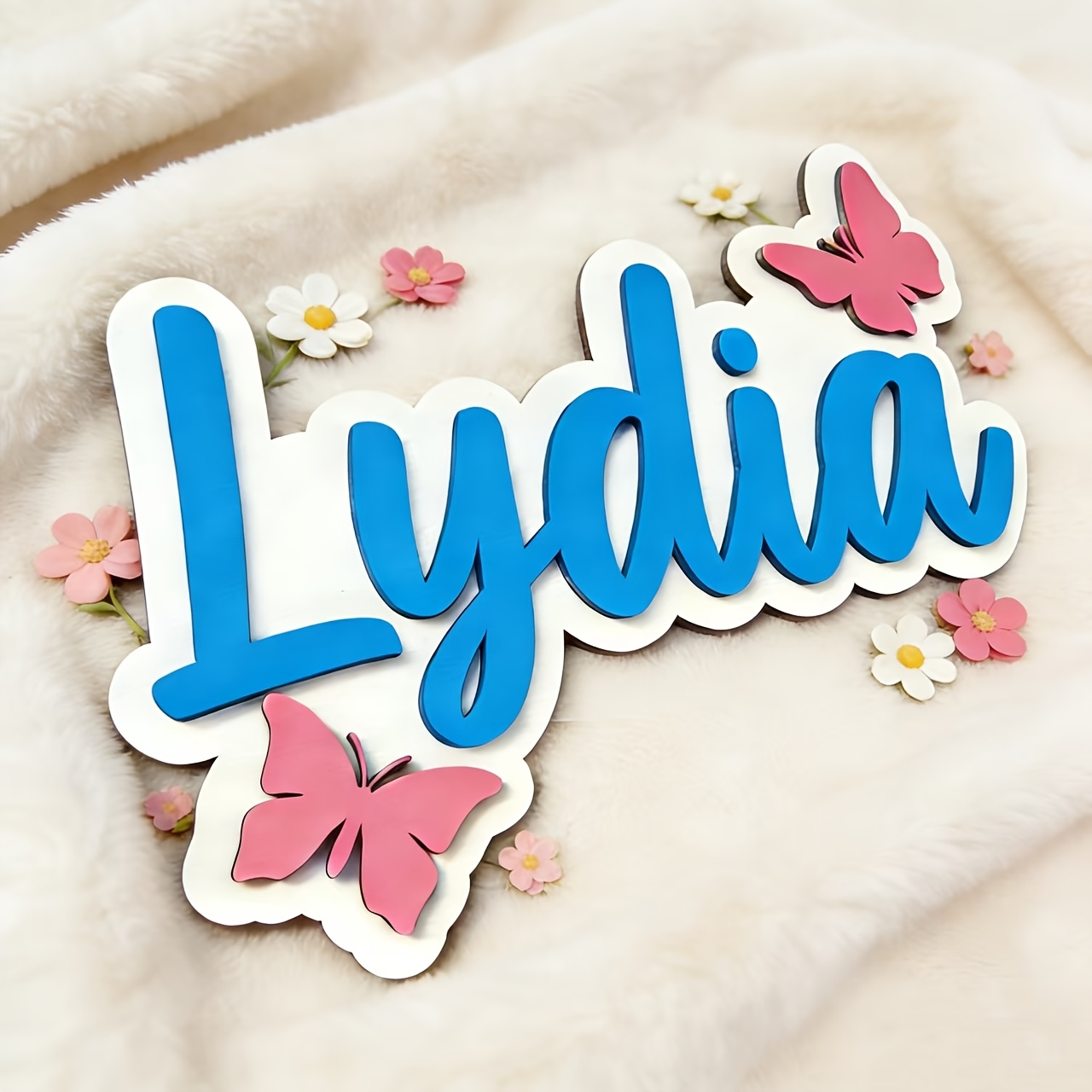 Tanda Kamar Nama Kupu-kupu Bir - Baby Nursery Letters ulasan dan harga