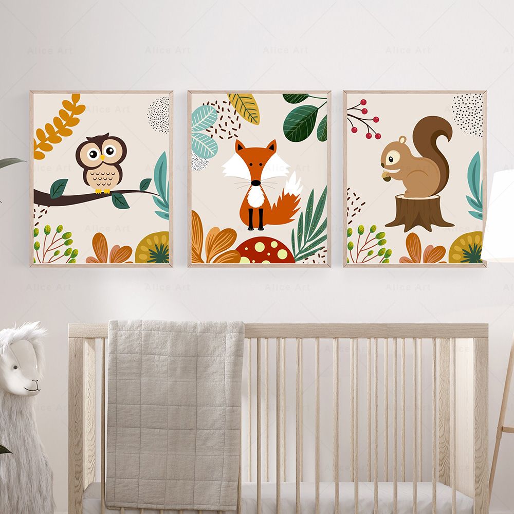 Boho Monyet Singa Jerapah Buru - Baby Nursery Elephant ulasan dan harga