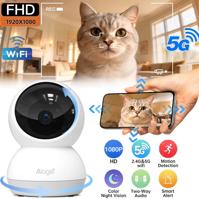 Kamera Keamanan WiFi Pintar Du - Baby Monitor Split Screen ulasan dan harga