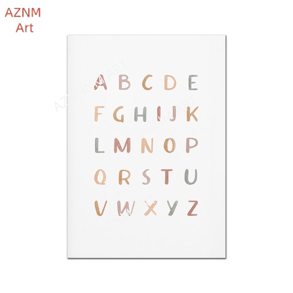 1/3 Buah, Poster Kustom ABC 12 - Baby Nursery Name Wall Art ulasan dan harga