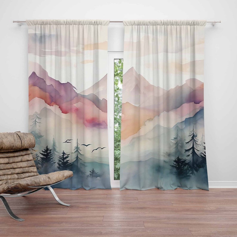 Tirai Kamar Tidur Anak Motif H - Baby Nursery Blackout Curtains ulasan dan harga