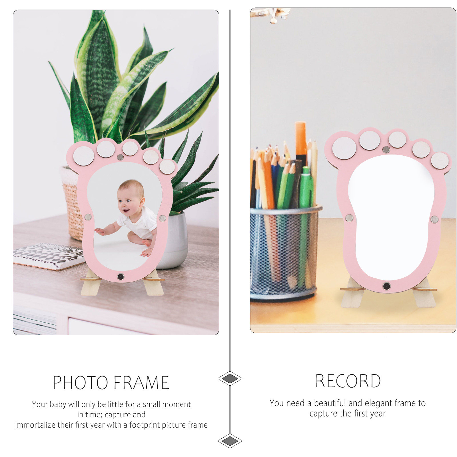 1 buah bingkai foto jejak kaki - Baby Nursery Keepsake ulasan dan harga