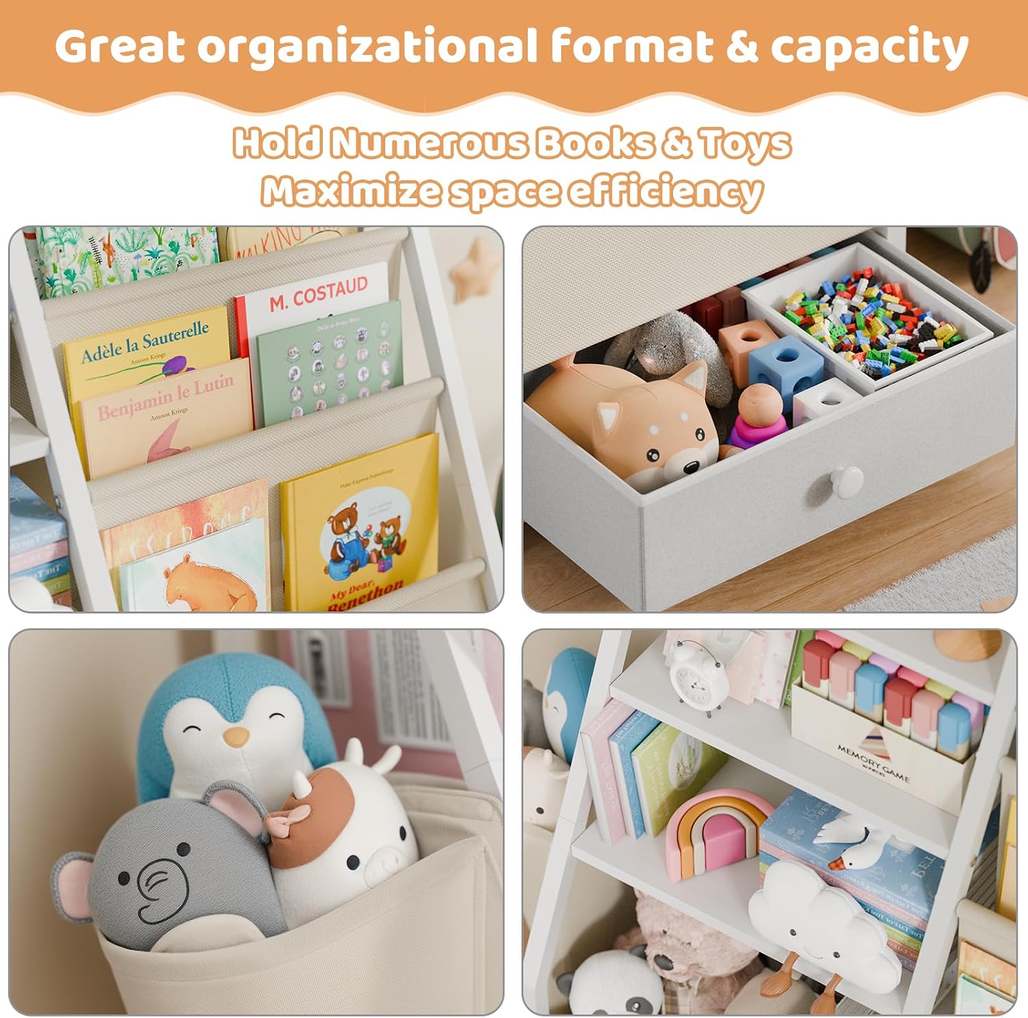 Rak Buku Anak dan Penyimpanan  - Baby Nursery Bookcase ulasan dan harga