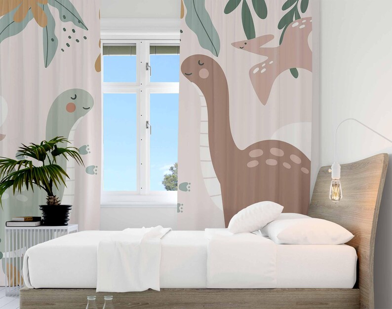 Tirai Kamar Bayi Dinosaurus Ti - Baby Nursery Blackout Curtains ulasan dan harga