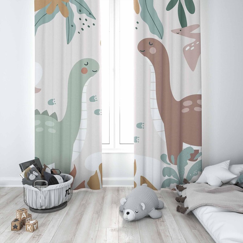 Tirai Kamar Bayi Dinosaurus Ti - Baby Nursery Blackout Curtains ulasan dan harga
