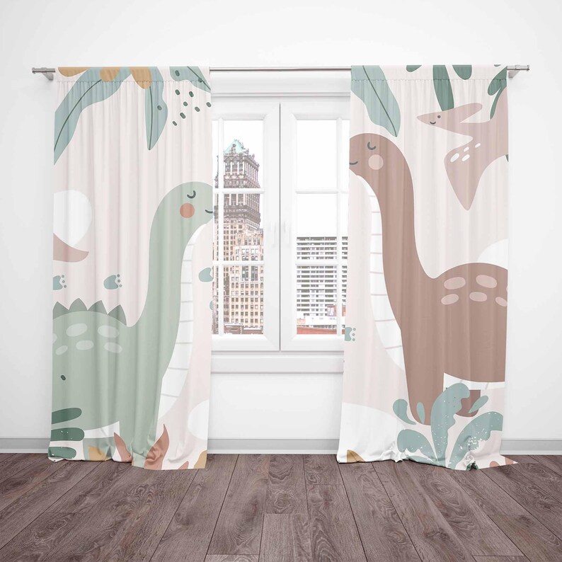 Tirai Kamar Bayi Dinosaurus Ti - Baby Nursery Blackout Curtains ulasan dan harga