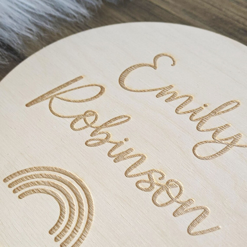 Kayu Terukir Tanda Nama Kamar  - Baby Nursery Name Wall Art ulasan dan harga