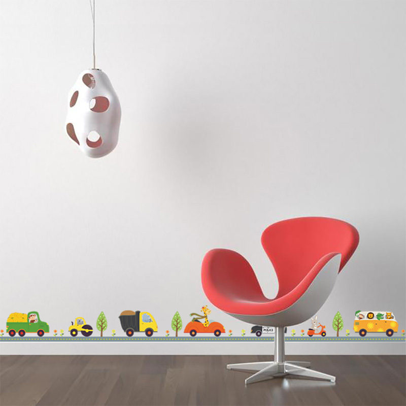 Stiker dinding Mobil binatang  - Baby Nursery Stickers ulasan dan harga