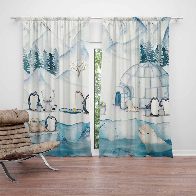 Tirai Kamar Bayi Motif Hewan A - Baby Nursery Blackout Curtains ulasan dan harga
