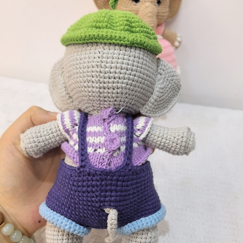 Boneka Mewah Gajah Rajutan Lem - Baby Nursery Elephant ulasan dan harga
