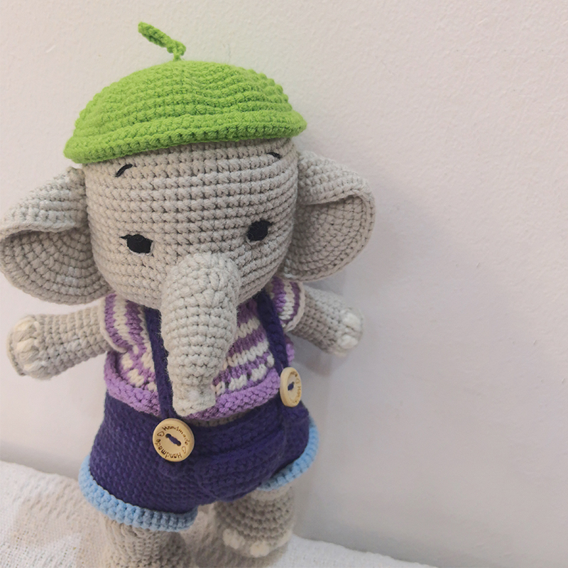 Boneka Mewah Gajah Rajutan Lem - Baby Nursery Elephant ulasan dan harga
