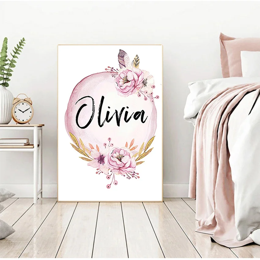 Lukisan Dinding Cetakan Seni u - Baby Nursery Name Wall Art ulasan dan harga