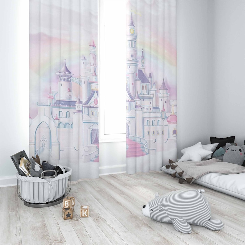 Tirai Kamar Bayi Kastil Putri  - Baby Nursery Blackout Curtains ulasan dan harga