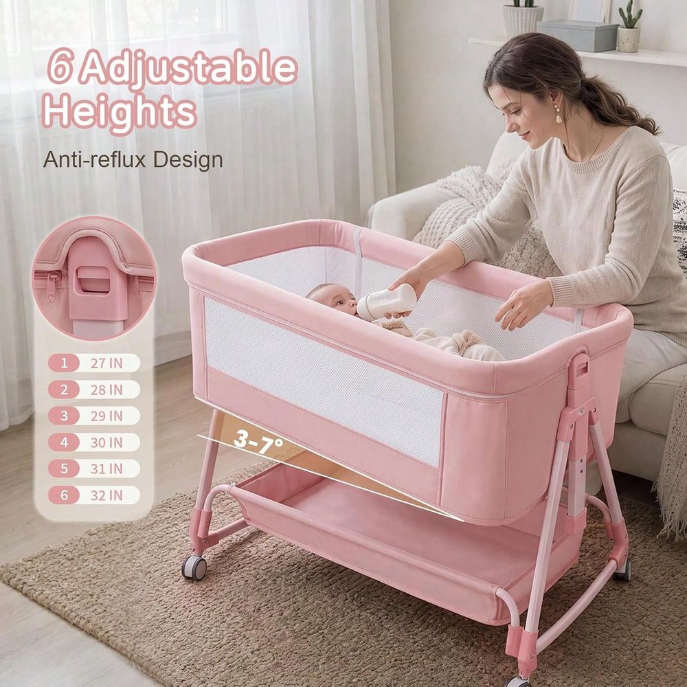 Kasur Bayi, Kasur Bayi 3-in-1  - Bassinet Bedside Sleeper ulasan dan harga