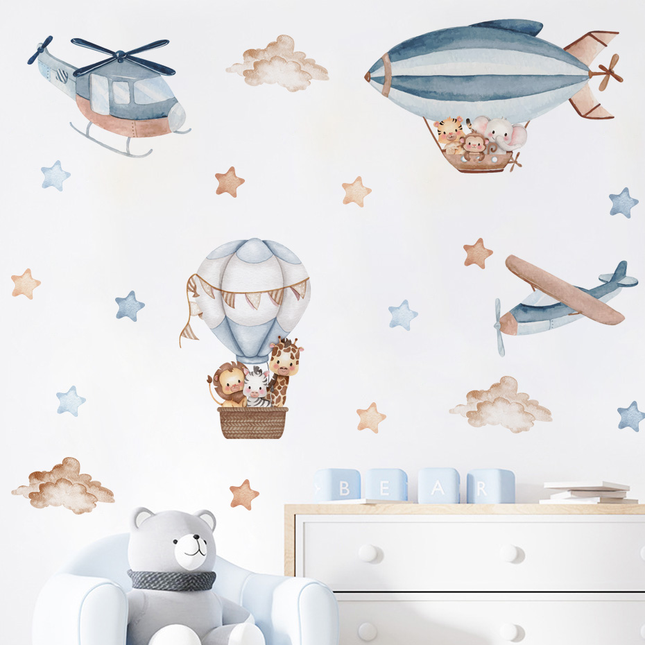 Cat Air hewan panas balon udar - Baby Nursery Stickers ulasan dan harga