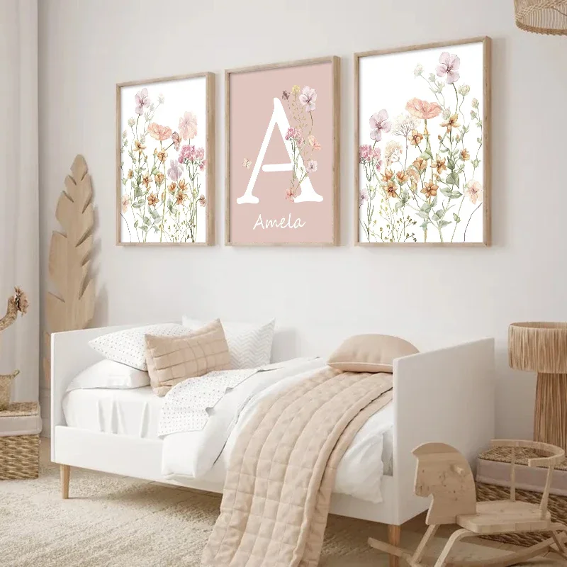 Poster Kustom Nama Anak Peremp - Baby Nursery Name Wall Art ulasan dan harga
