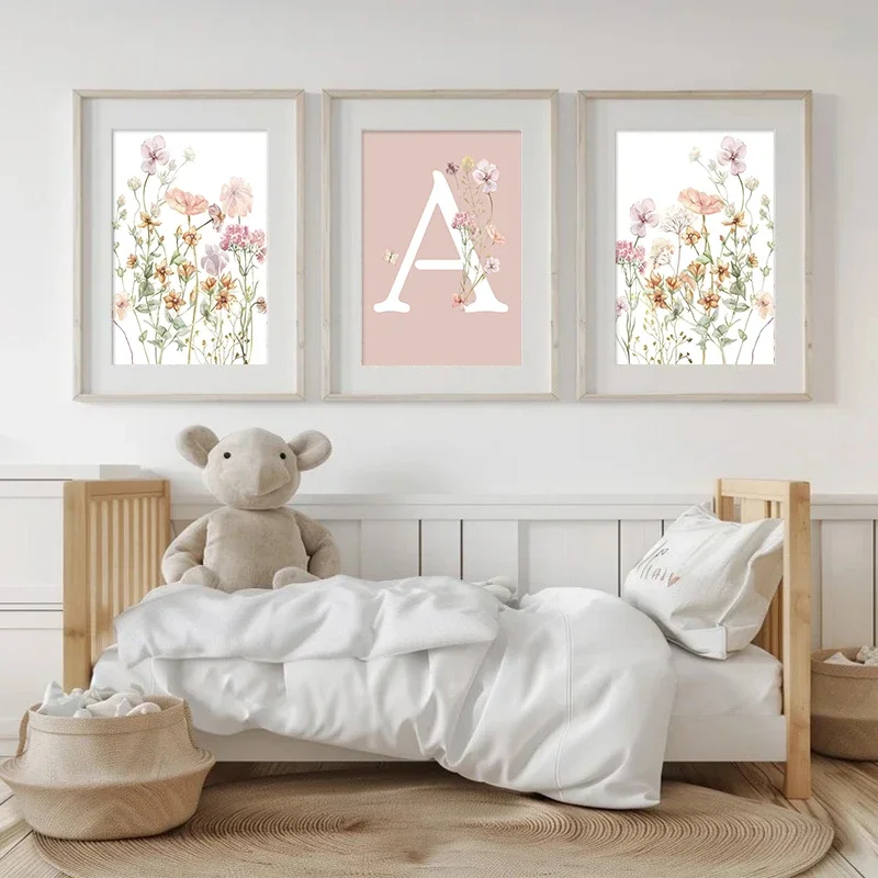Poster Kustom Nama Anak Peremp - Baby Nursery Name Wall Art ulasan dan harga