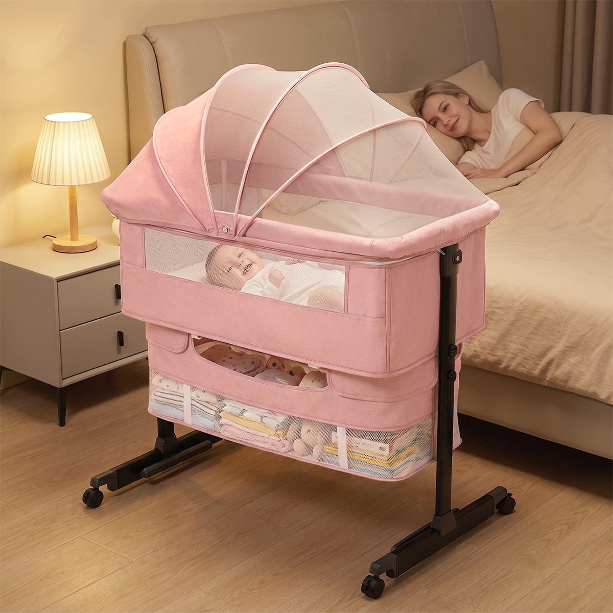 Tempat Tidur Bayi Kmaier denga - Bassinet Bedside Sleeper ulasan dan harga