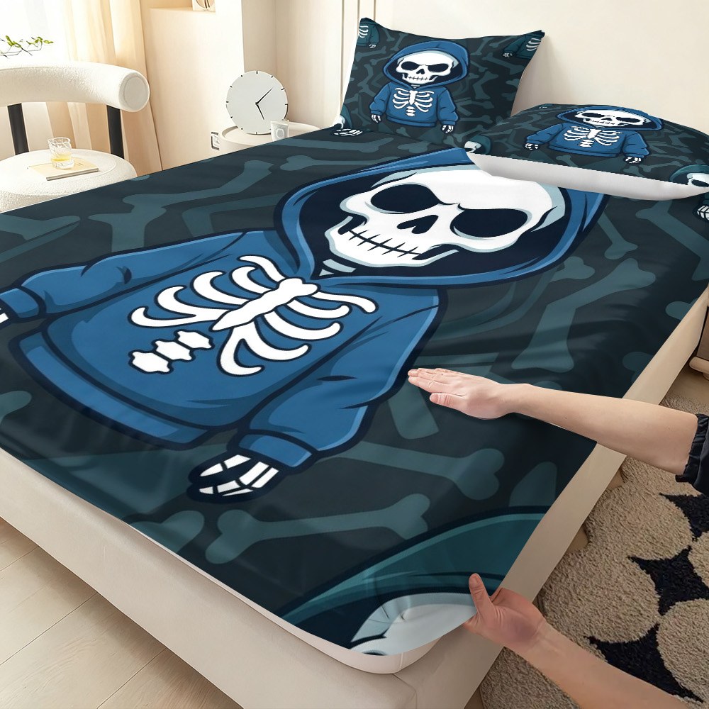 Set Sprei Hoodie Tengkorak, Se - Baby Nursery Bedding ulasan dan harga