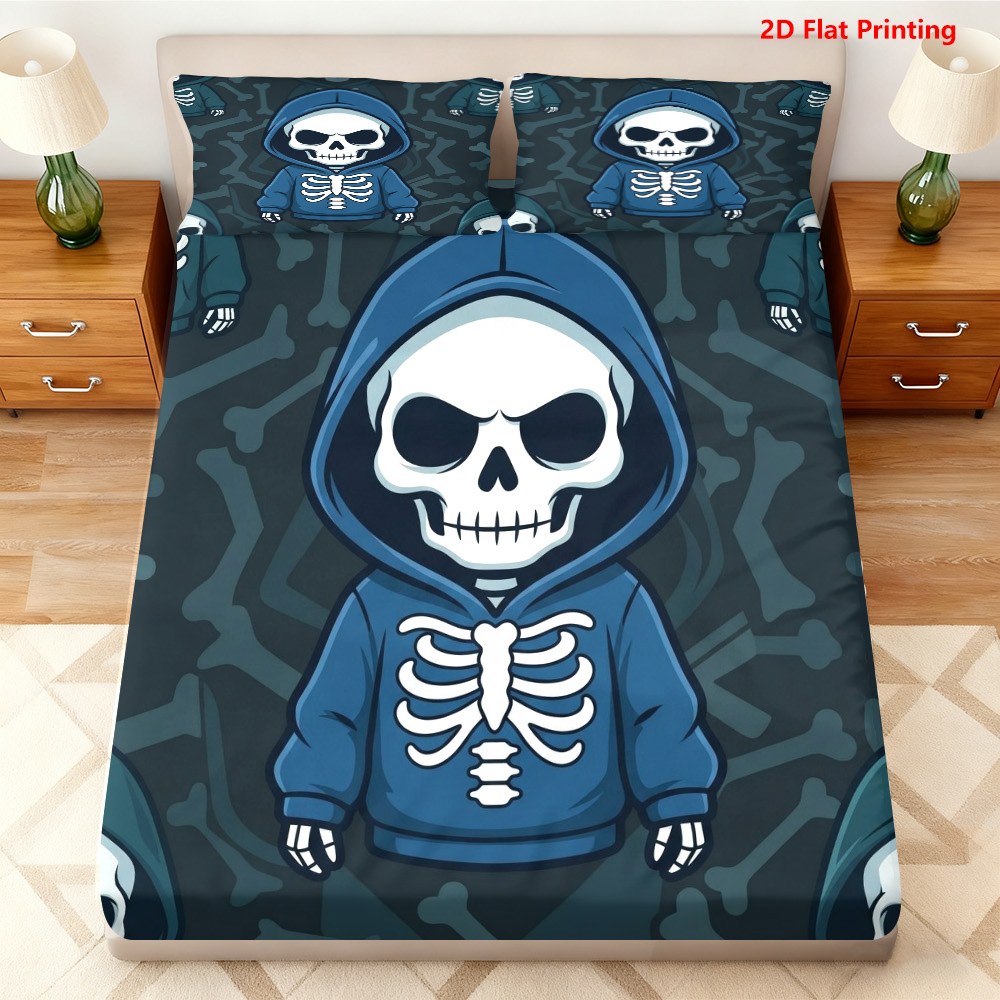 Set Sprei Hoodie Tengkorak, Se - Baby Nursery Bedding ulasan dan harga