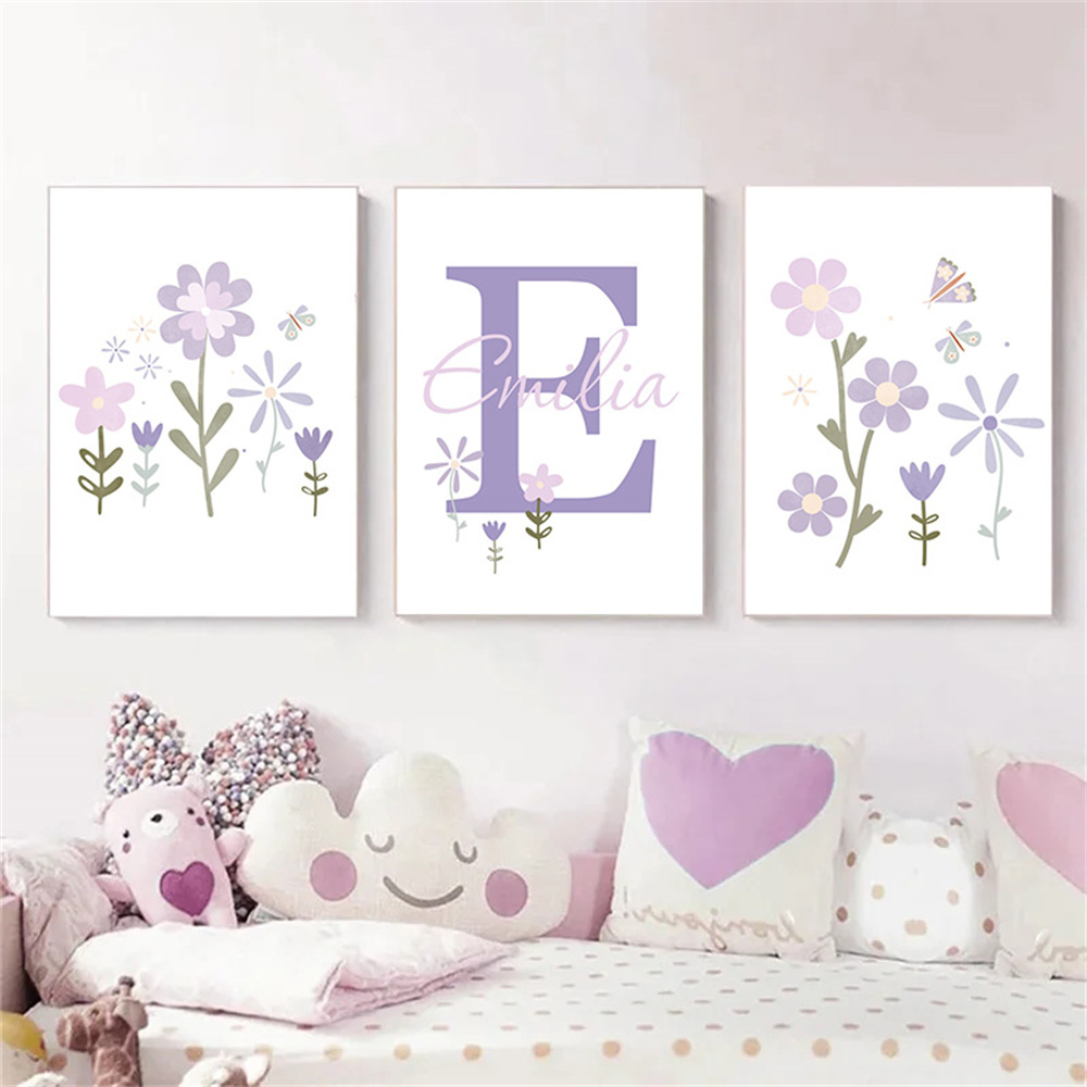 Bayi perempuan nama Poster kus - Baby Nursery Name Wall Art ulasan dan harga