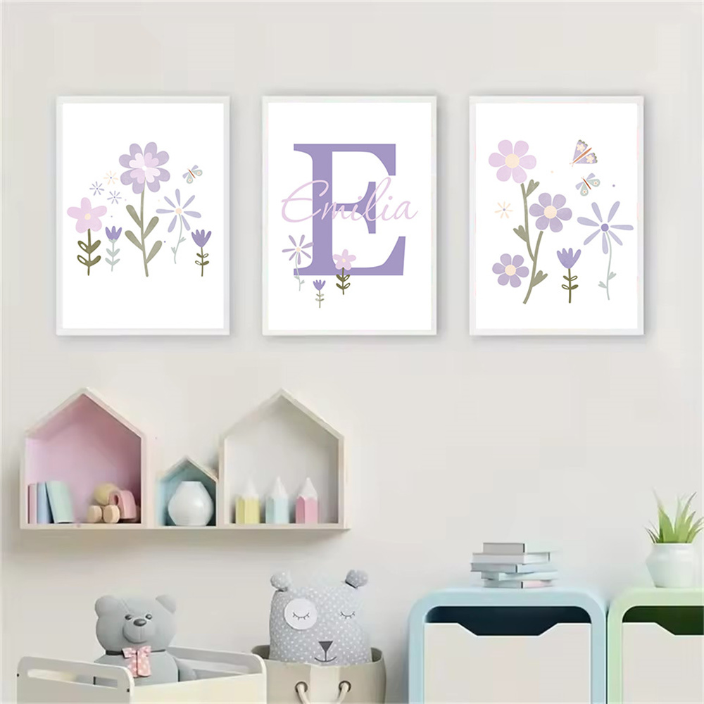 Bayi perempuan nama Poster kus - Baby Nursery Name Wall Art ulasan dan harga