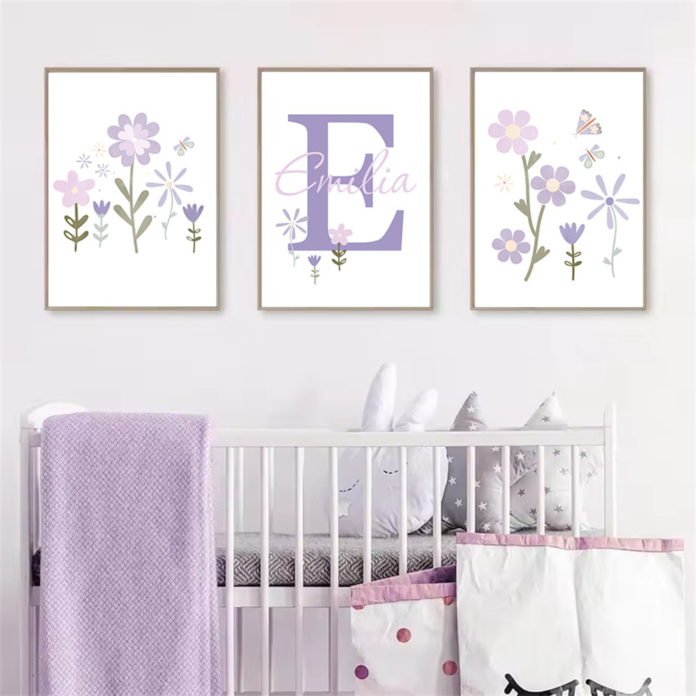 Bayi perempuan nama Poster kus - Baby Nursery Name Wall Art ulasan dan harga