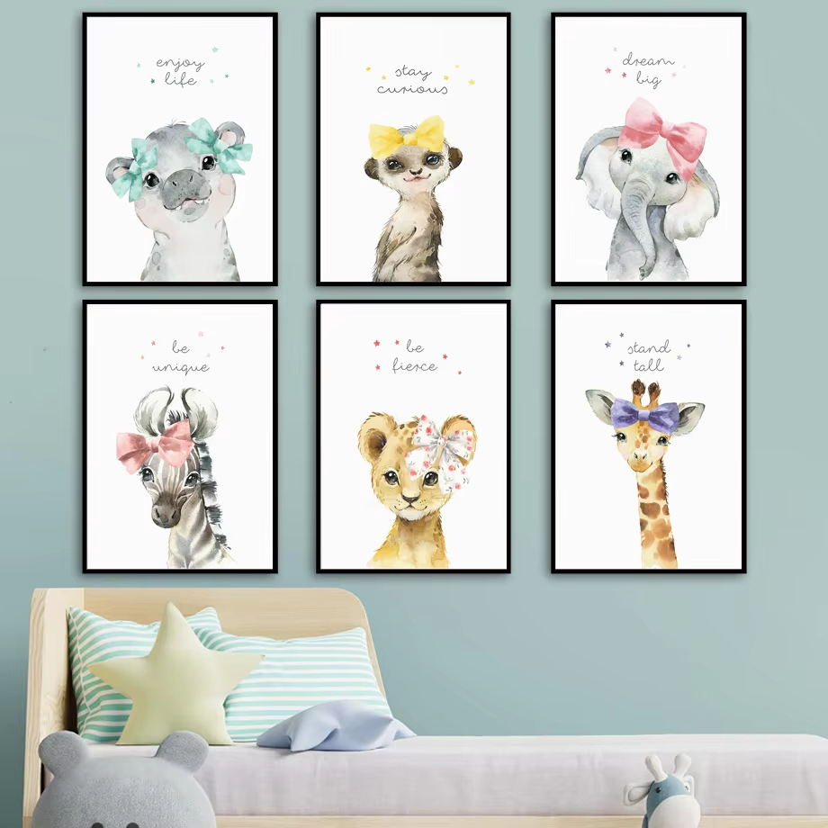 Singa Zebra Jerapah Gajah Kuda - Baby Nursery Elephant ulasan dan harga