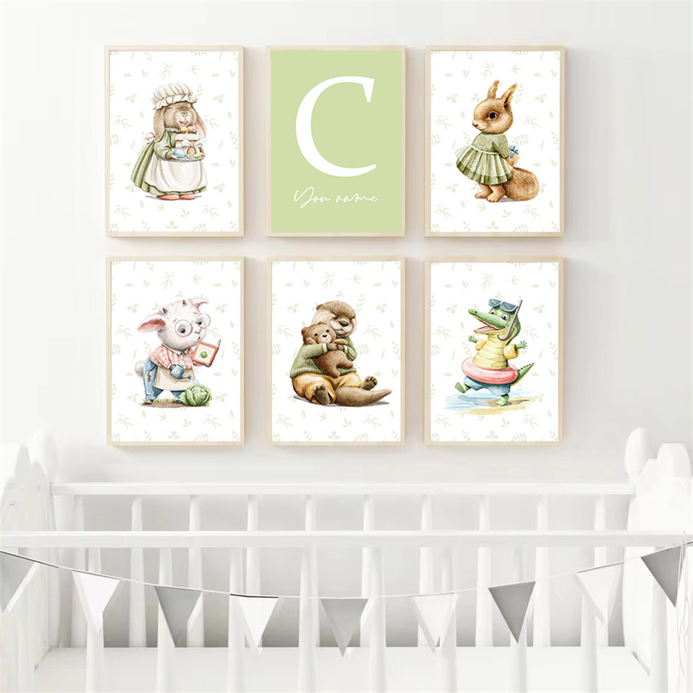 Poster Nama Kustom Bayi Lukisa - Baby Nursery Name Wall Art ulasan dan harga