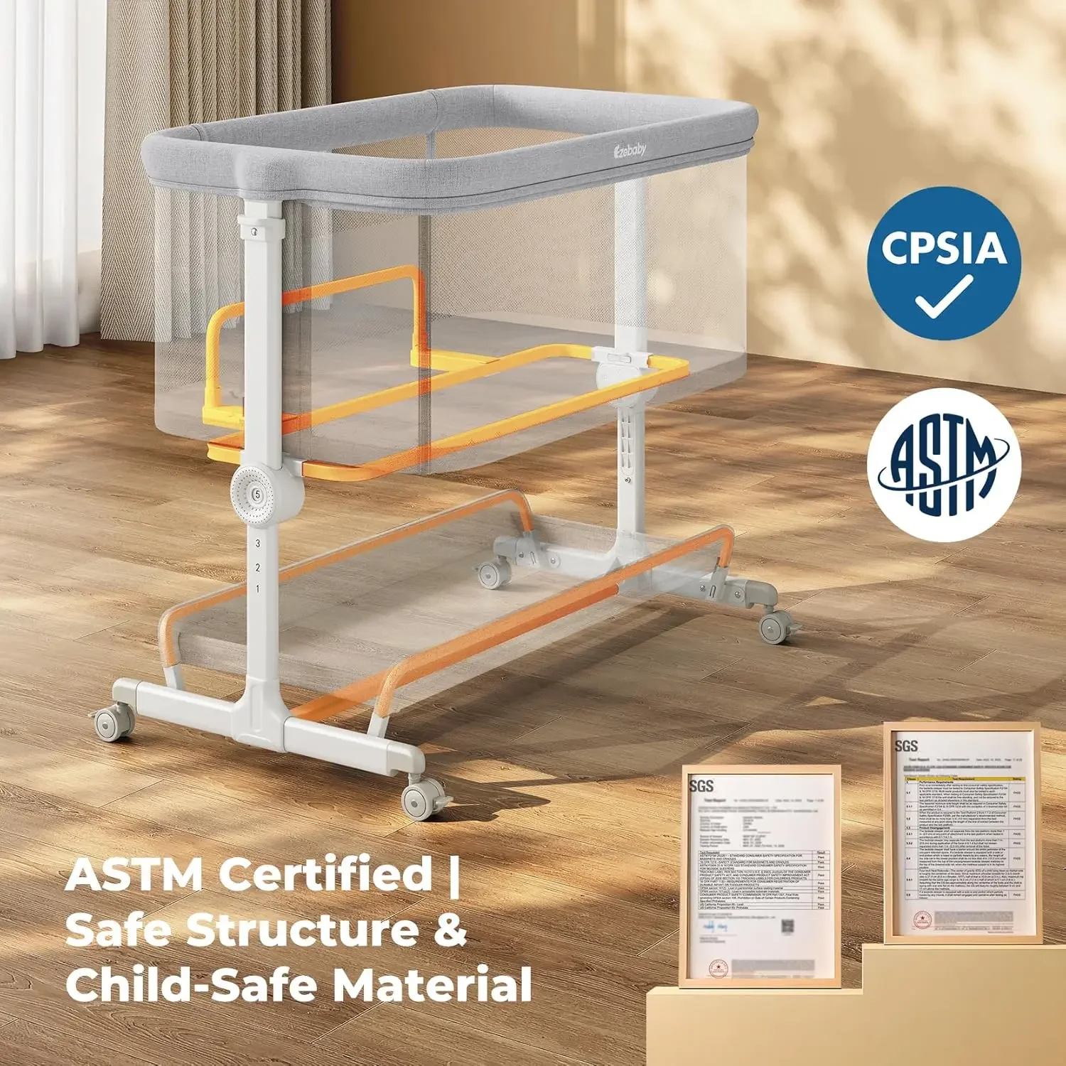 Tempat Tidur Bayi Portabel, Ka - Bassinet Bedside Sleeper ulasan dan harga