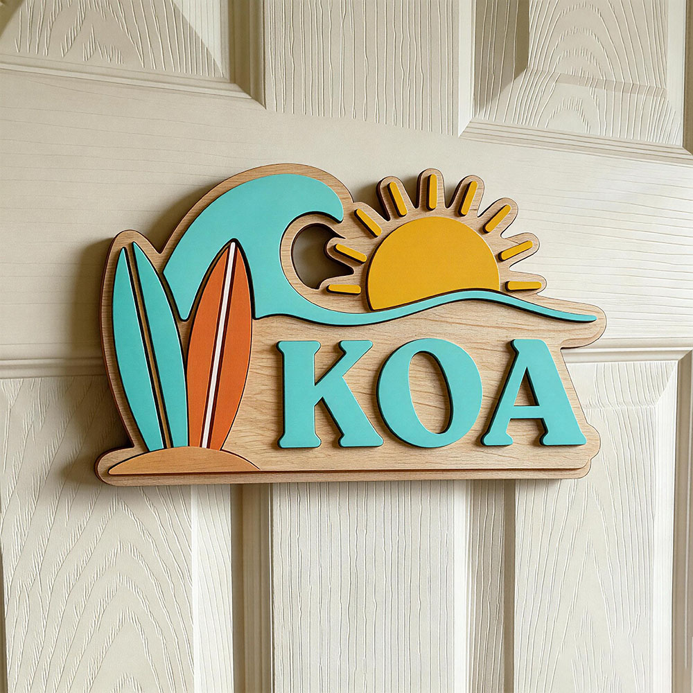 Papan Nama Pintu Bertema Gelom - Baby Nursery Letters ulasan dan harga