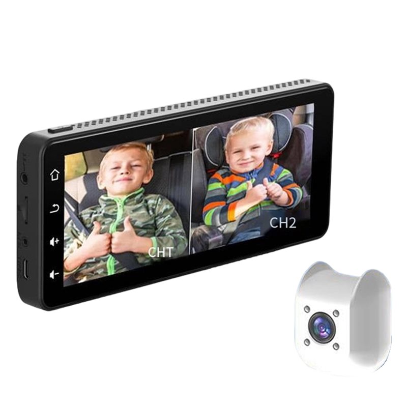 Kamera Mobil Bayi 6.86 inci 10 - Baby Monitor Split Screen ulasan dan harga