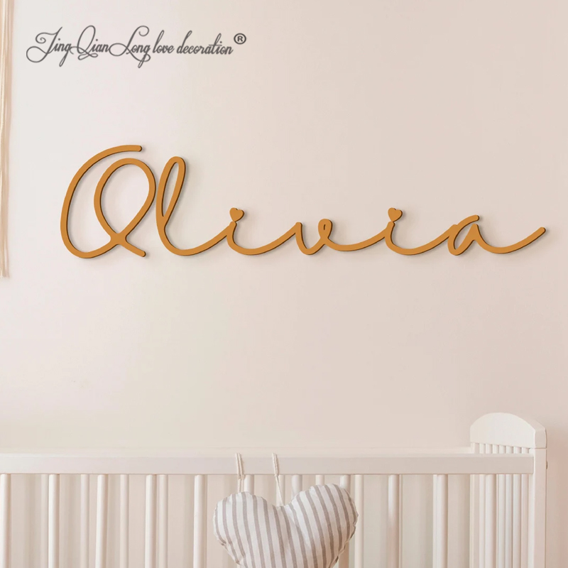 Papan Nama Bayi Kayu Kustom, H - Baby Nursery Letters ulasan dan harga