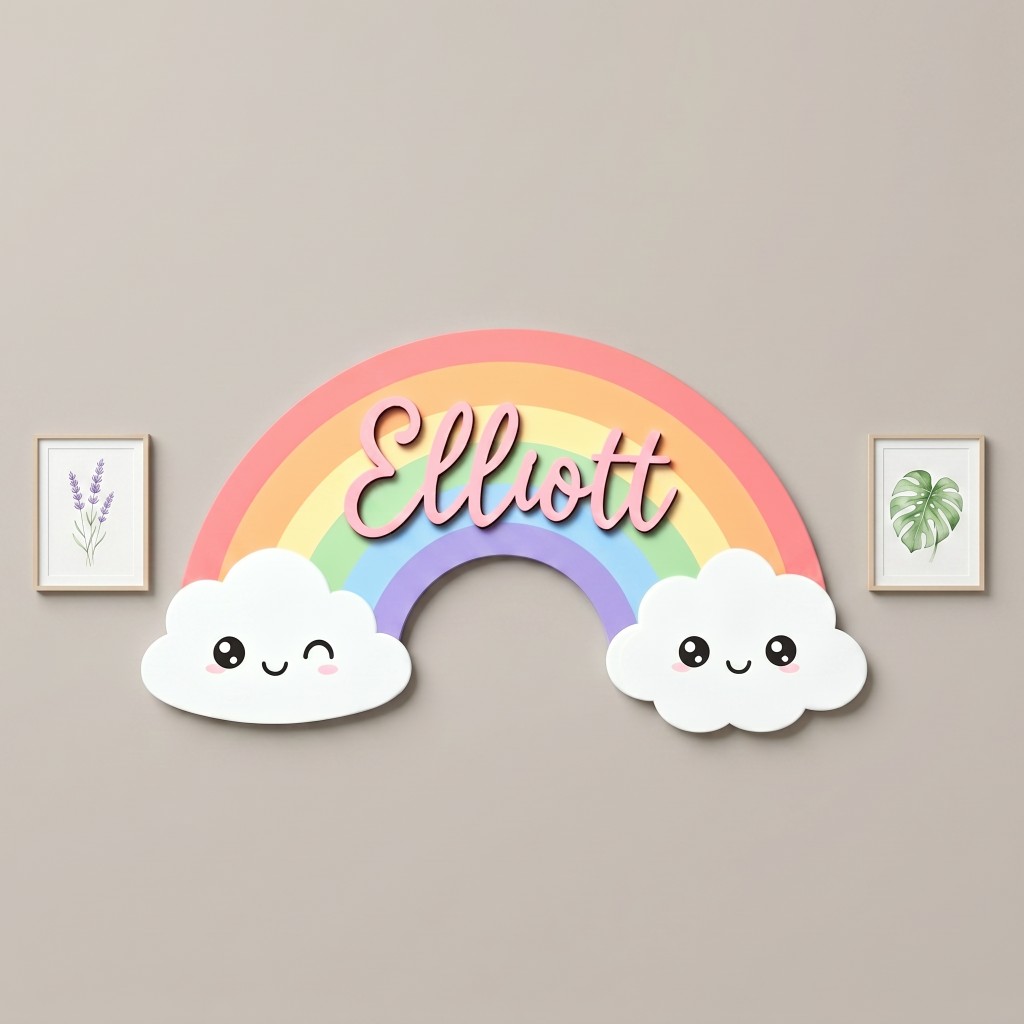 1Pc Plakat Nama Kayu Awan Ters - Baby Nursery Keepsake ulasan dan harga